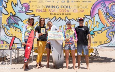 AJUNTAMENT D´OLIVA – Ancor Sosa i Regaliz Sollom, guanyadors de la Spain Wingfoil League que s’ha disputat a Oliva aquest cap de setmana